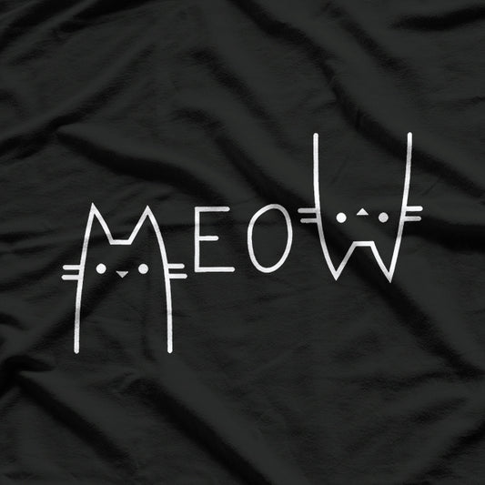 Cat Meow Graphic T-Shirt