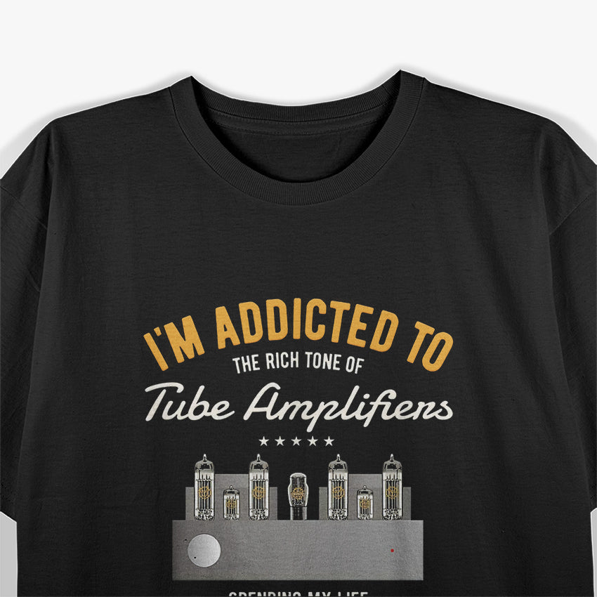 Vintage Retro Guitar Bass Tube Amp Analog-Audio Vacuum Tube T-Shirt