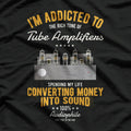 Vintage Retro Guitar Bass Tube Amp Analog-Audio Vacuum Tube T-Shirt
