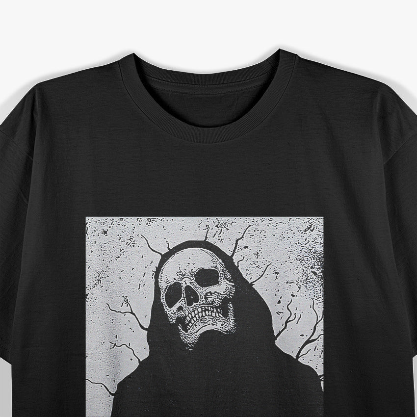 Occult Gothic Dark Unholy Witchcraft Skull for Emo and Goth Aesthetics T-Shirt