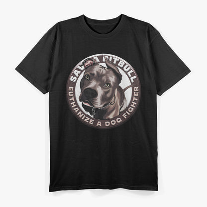 Pitbull Save A Pitbull Funny Dog Rescue Pitbull Mom Dad T-Shirt