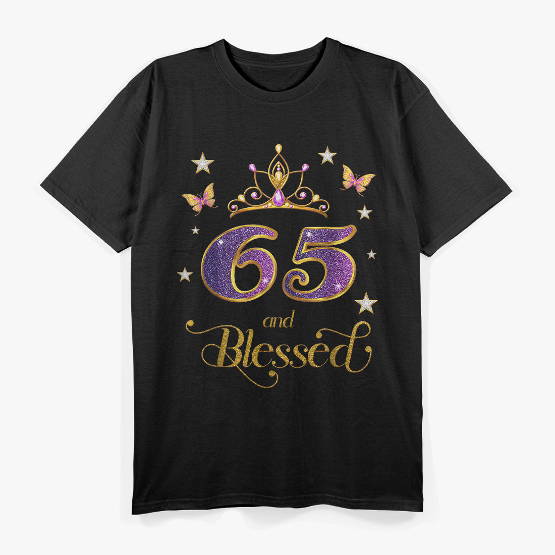 65 and Blessed 65 Years Old Birthday 65th Birthday T-Shirt