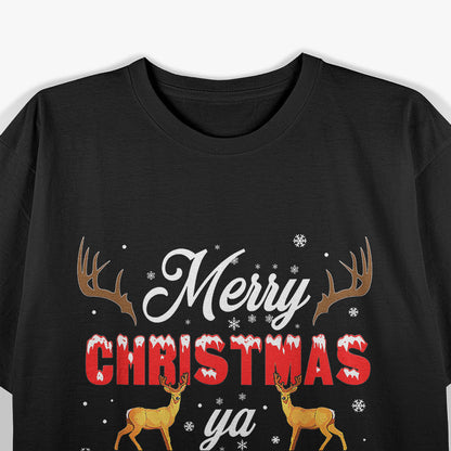 Merry Christmas You Filty Animal Ugly Graphic T-Shirt