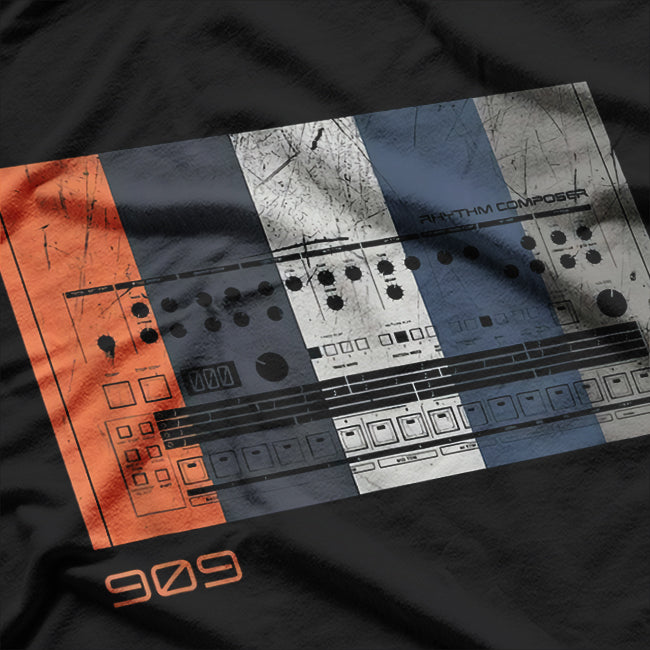 Analog Drum Machine - Retro Synth Vintage 909 T-Shirt