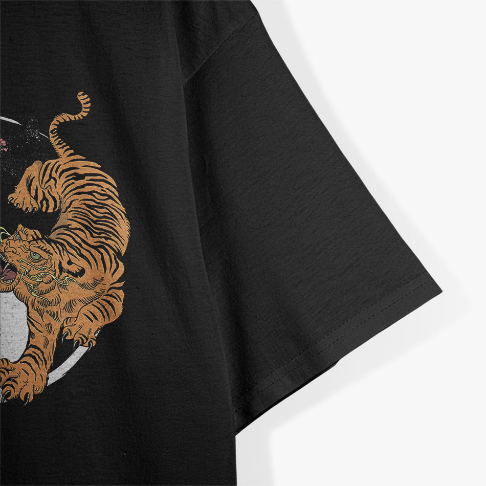 Asian Dragon & Tiger Yin Yang Balance of Power T-Shirt