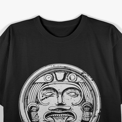 Aztec Face Mask Symbol of the Gods T-Shirt