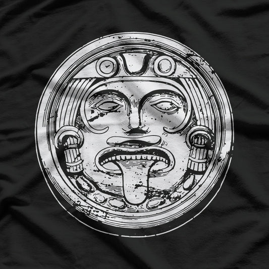 Aztec Face Mask Symbol of the Gods T-Shirt