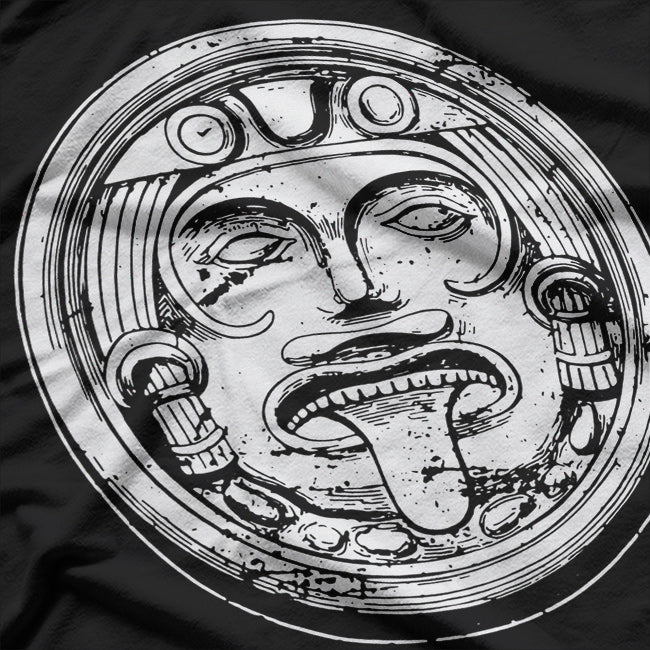 Aztec Face Mask Symbol of the Gods T-Shirt