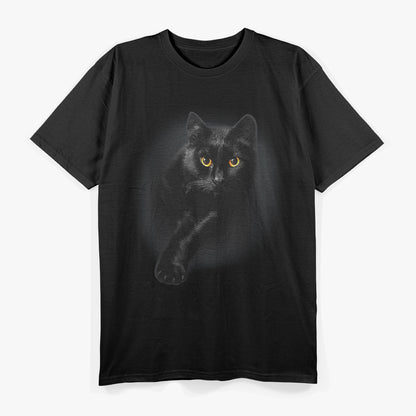 Black Cat Yellow Eyes T-Shirt