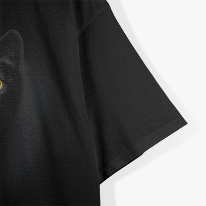 Black Cat Yellow Eyes T-Shirt