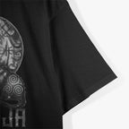 Freyja Norse Goddess with Cats and Sacred Symbols T-Shirt