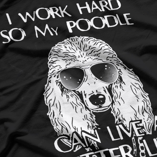Life Is Better With Standard Poodle Mom Caniche Dog Lovers T-Shirt