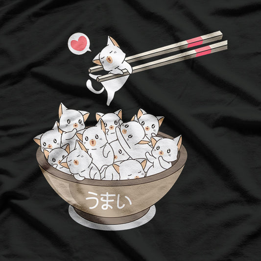 Kawaii Cat Ramen T-Shirt