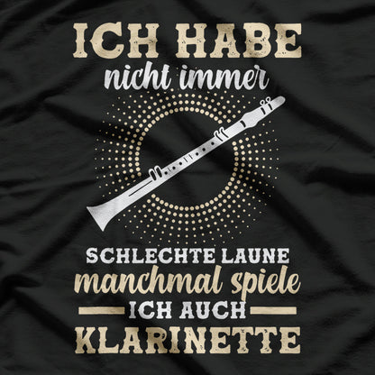 Klarinette Musiker – Clarinetists, Orchestra Performers, and Jazz Enthusiasts T-Shirt