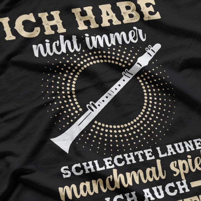 Klarinette Musiker – Clarinetists, Orchestra Performers, and Jazz Enthusiasts T-Shirt