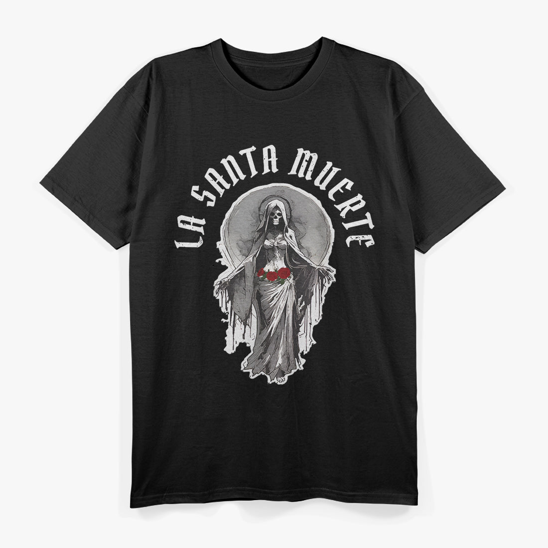 La Santa Muerte Saints of Holy Death Statue T-Shirt