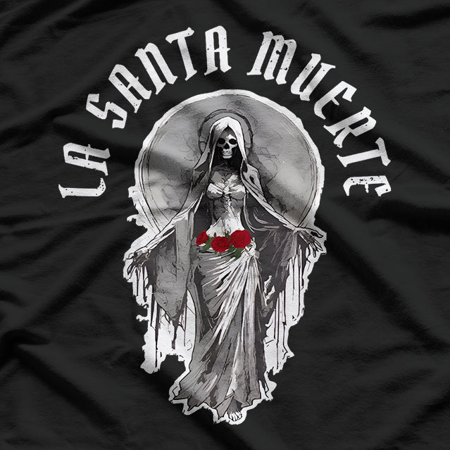 La Santa Muerte Saints of Holy Death Statue T-Shirt