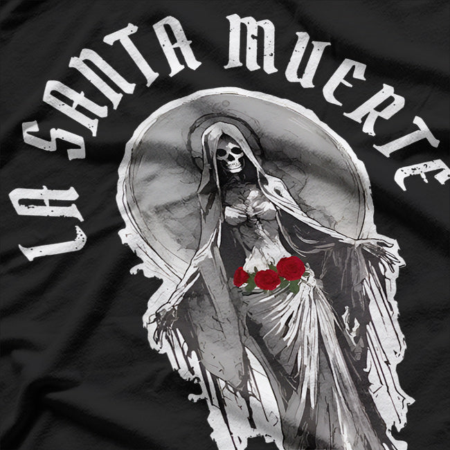 La Santa Muerte Saints of Holy Death Statue T-Shirt