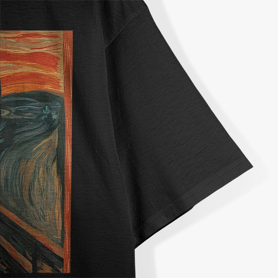 Mothman The Scream Mashup Cryptid Meets Iconic Art T-Shirt