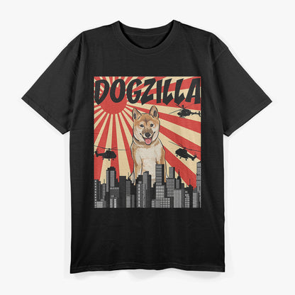 Funny Retro Dogzilla Shiba Inu T-Shirt