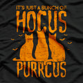 Hocus Purrcus Pocus Halloween Witch Cats T-Shirt
