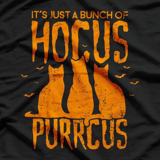 Hocus Purrcus Pocus Halloween Witch Cats T-Shirt