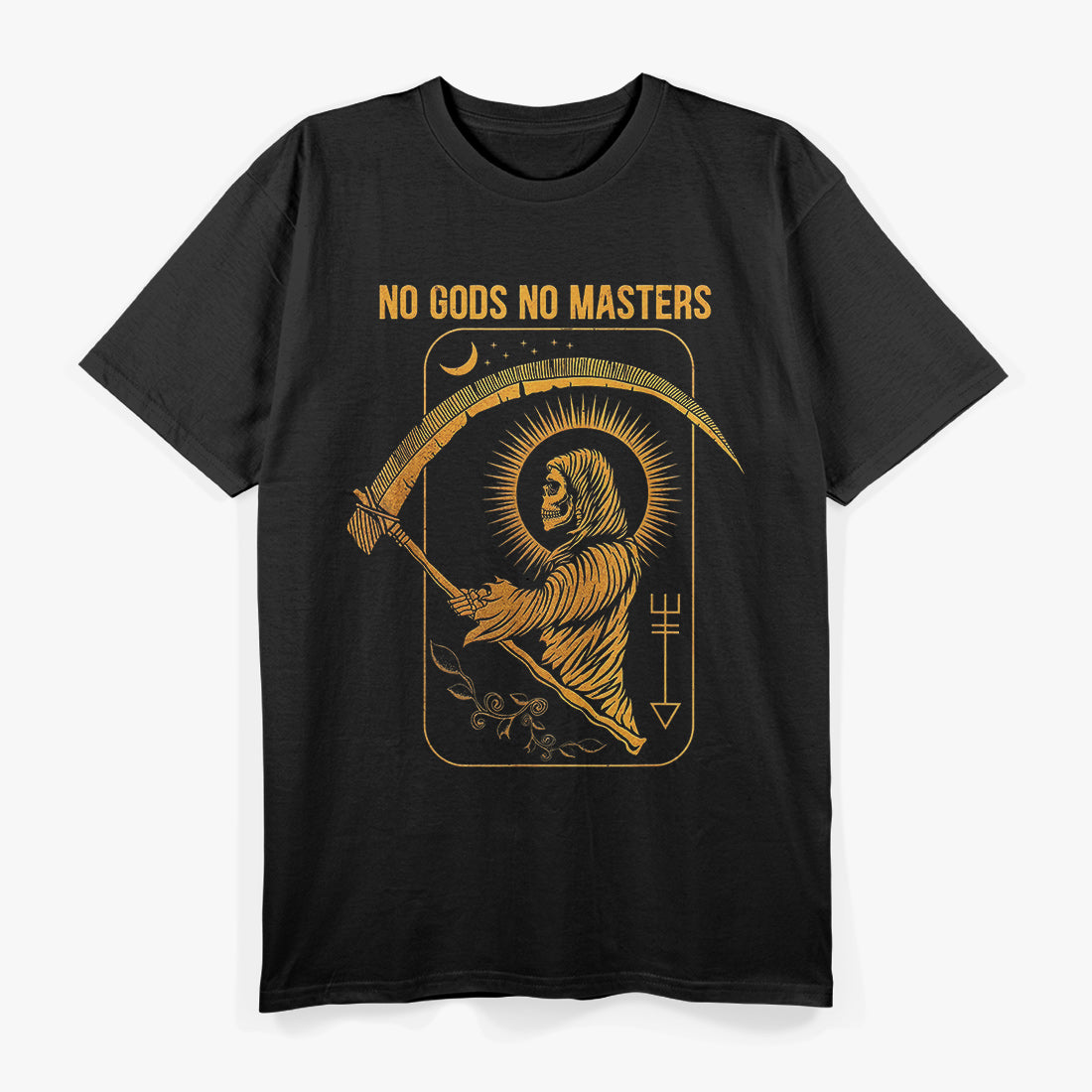 No Gods, No Masters Satanic Tarot Death Card T-Shirt