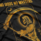 No Gods, No Masters Satanic Tarot Death Card T-Shirt