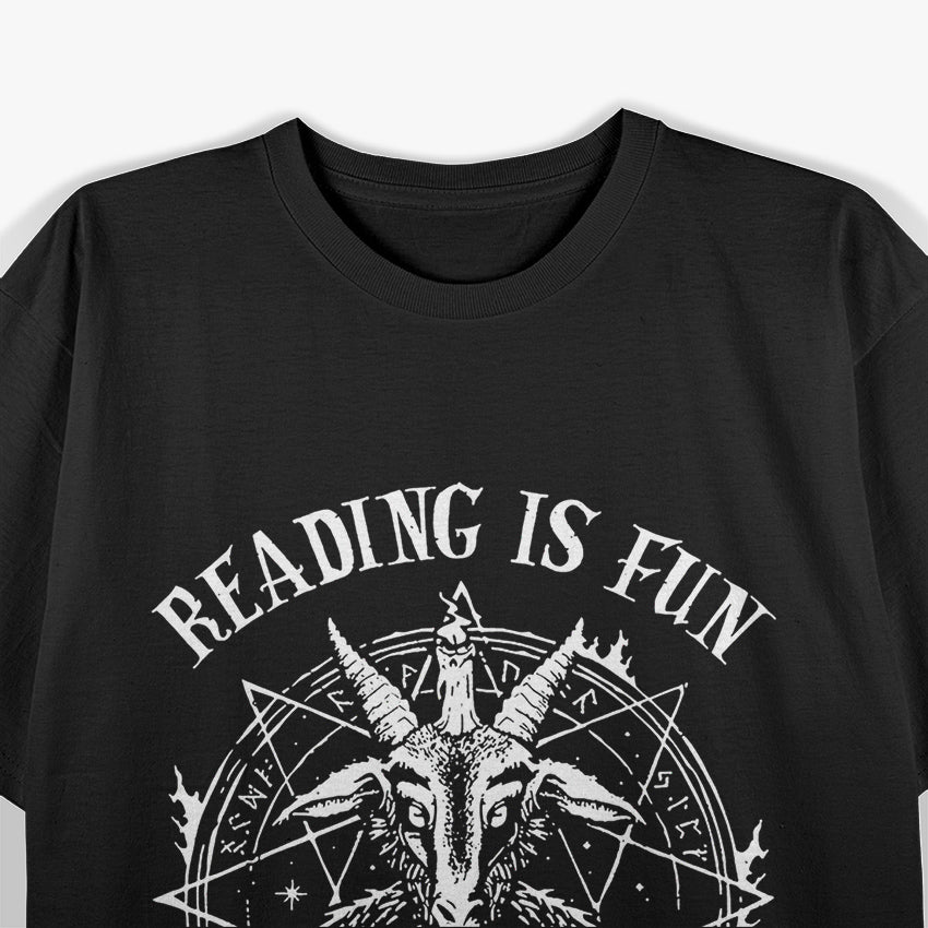Reading Is Fun Baphomet Goat with a Dark Twist T-Shirt