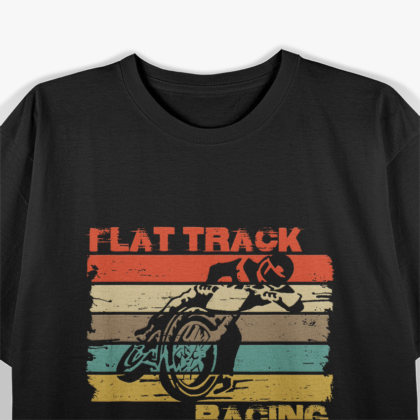 Vintage Flat Track Motorcycle Racing Speedway T-Shirt