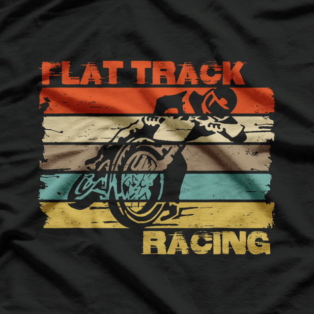 Vintage Flat Track Motorcycle Racing Speedway T-Shirt