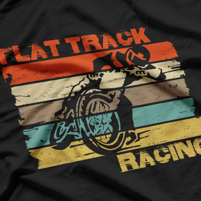 Vintage Flat Track Motorcycle Racing Speedway T-Shirt
