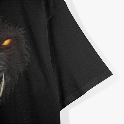 Werewolf Face Under the Full Moon The Fierce Transformation of the Wolf Spirit T-Shirt