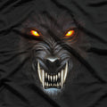 Werewolf Face Under the Full Moon The Fierce Transformation of the Wolf Spirit T-Shirt