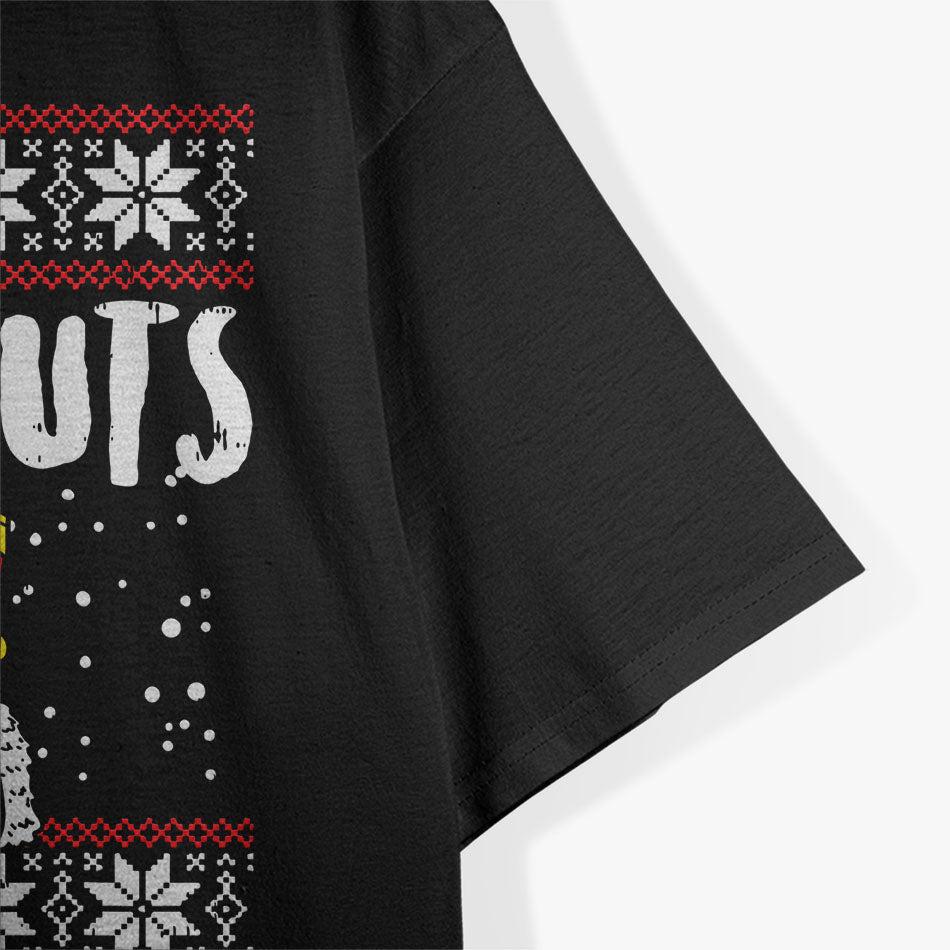 Deez Nuts Nutcracker Funny Ugly Christmas Meme T-Shirt