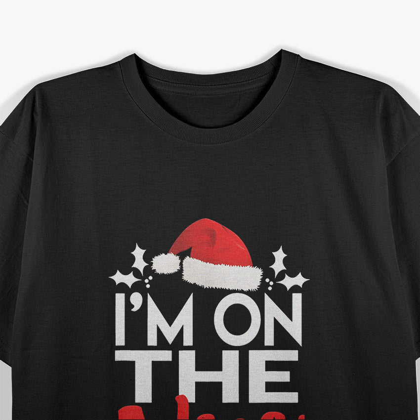 Let's Get Lit Funny Christmas Santa Hat T-Shirt