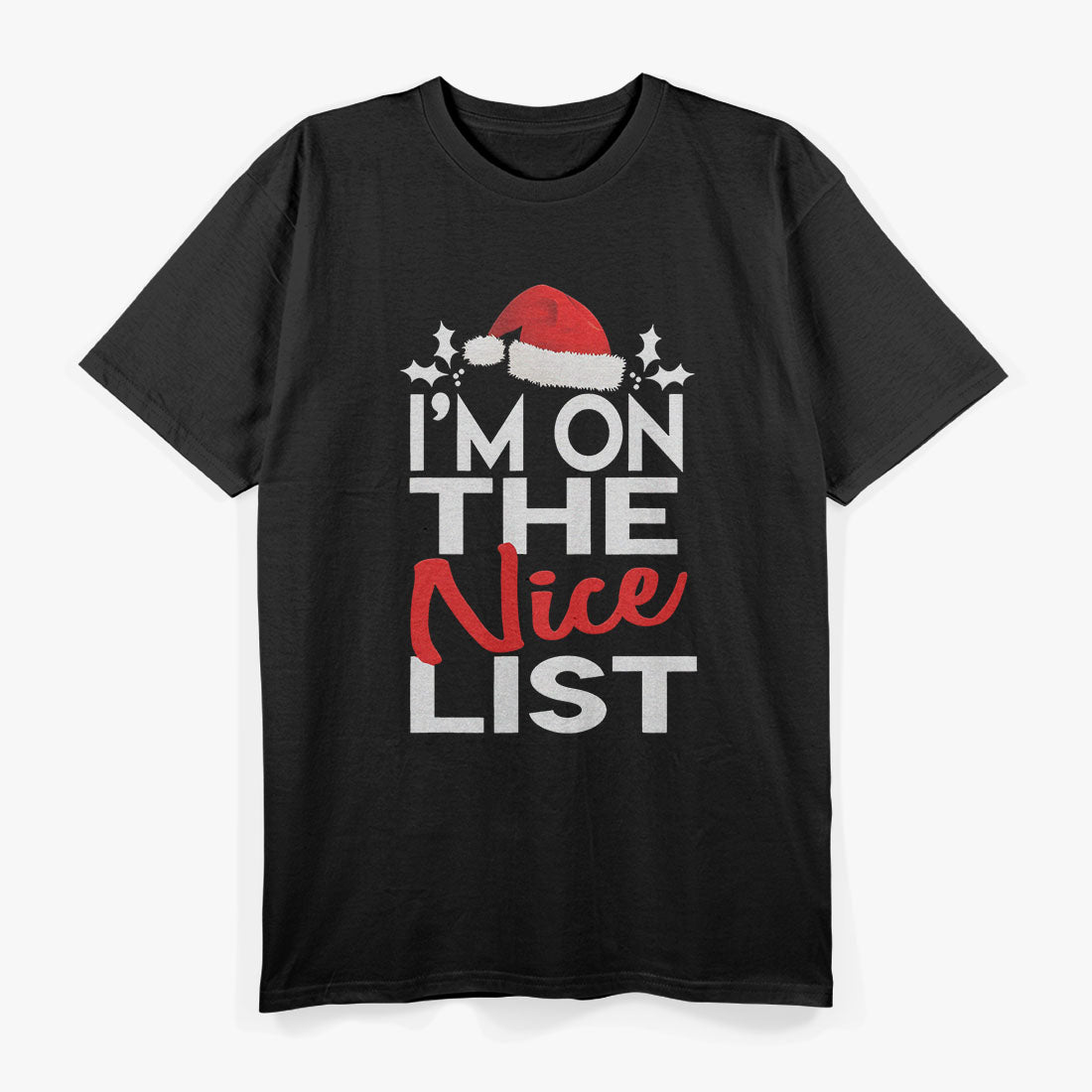 Let's Get Lit Funny Christmas Santa Hat T-Shirt