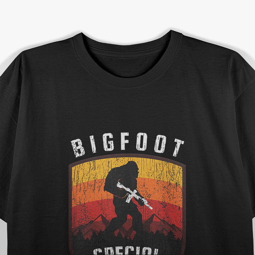 Funny Bigfoot Tactical Special Forces T-Shirt