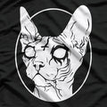 Black Metal Sphynx Cat Pastel Goth T-Shirt