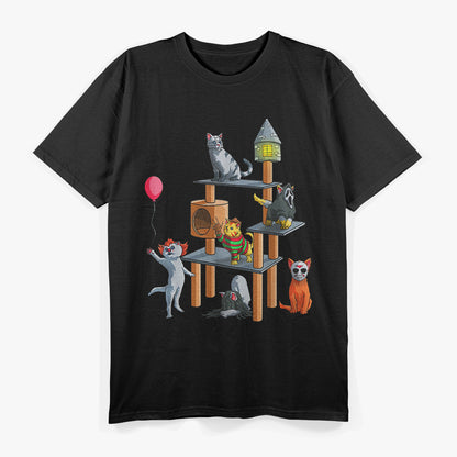 Cat Horror Movies Cute Halloween T-Shirt