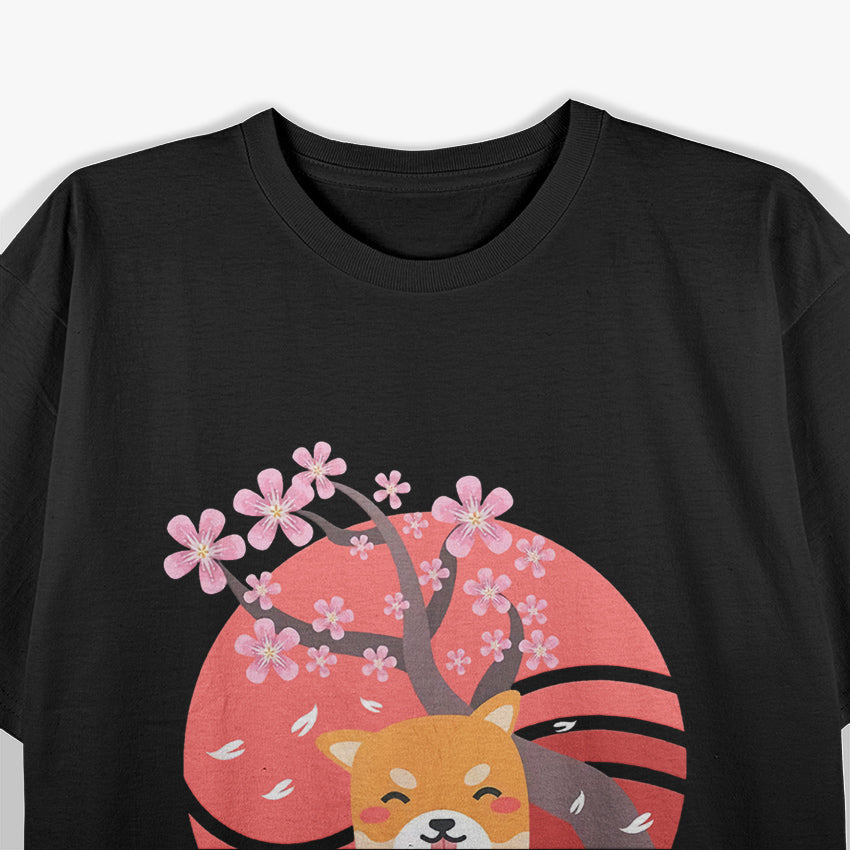 Cherry Blossom Shiba Inu Dog Sakura Flower T-Shirt