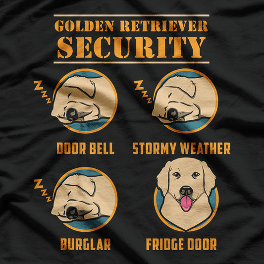 Golden Retriever Golden Retriever Security Funny Dog T-Shirt