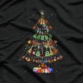 Guitar Christmas Tree Funny Merry Xmas Gifts Music Band T-Shirt