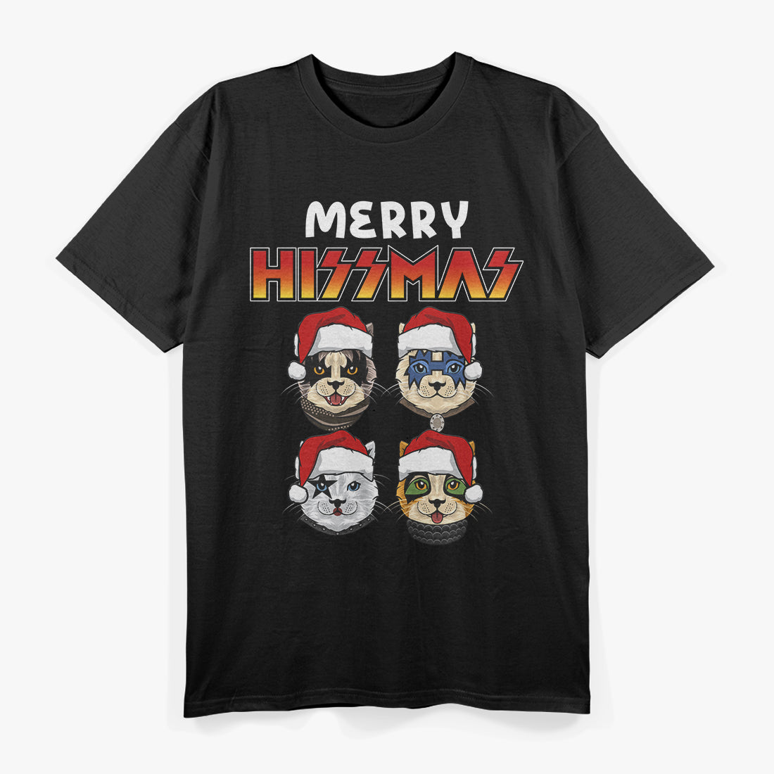 Christmas Cat 'Merry HISSmas' T-Shirt