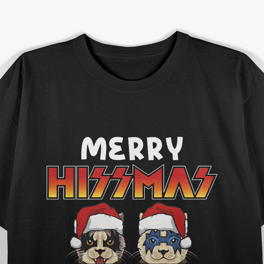 Christmas Cat 'Merry HISSmas' T-Shirt