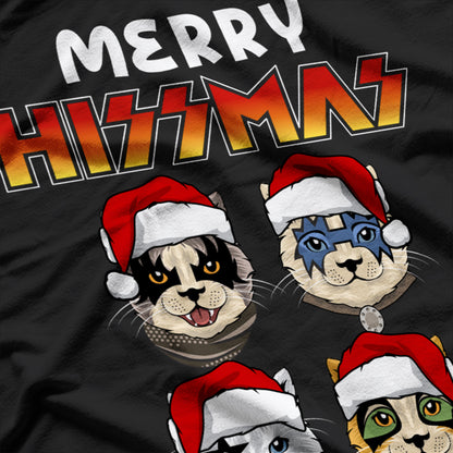 Christmas Cat 'Merry HISSmas' T-Shirt