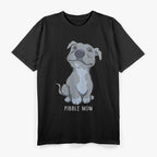 Pitbull Pibble Mom Funny Pit Bull Dog Lovers Dog Mom Mother's Day T-Shirt