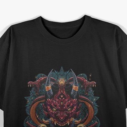 Oni Demon Devil Japanese Hannya Mask of Rage and Beauty T-Shirt