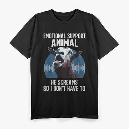 Screaming Goat Emotional Support Animal T-Shirt