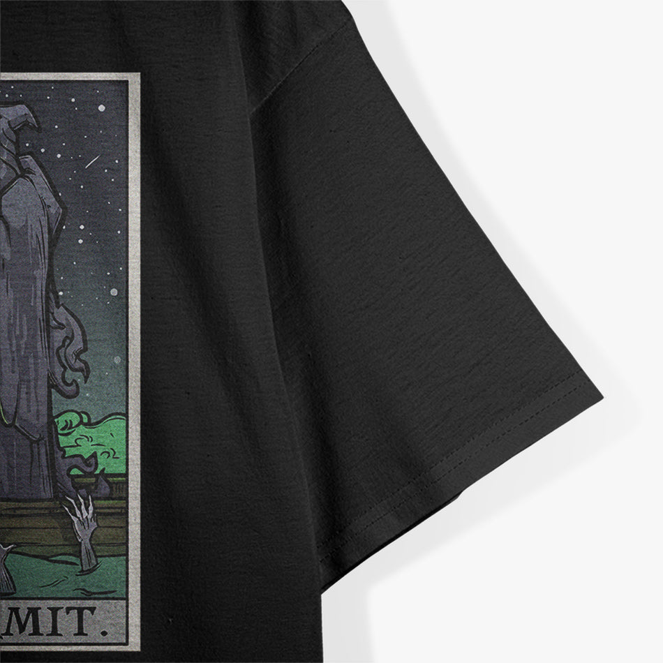 The Hermit Tarot Gothic Grim Reaper Horror T-Shirt